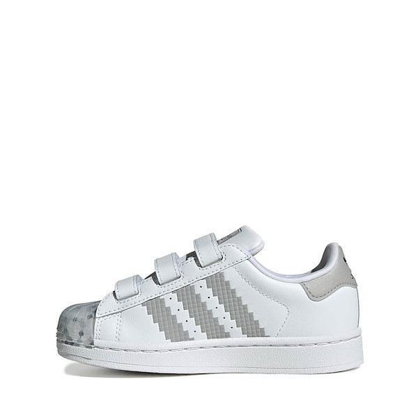alternate view adidas x Minecraft Superstar II Comfort Closure Athletic Shoe - Little Kid - White / Grey Two / Core BlackALT1