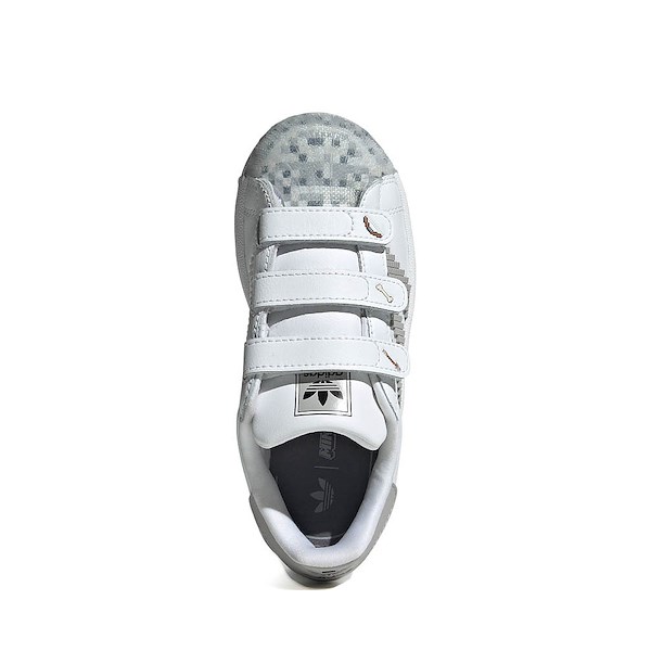 alternate view adidas x Minecraft Superstar II Comfort Closure Athletic Shoe - Little Kid - White / Grey Two / Core BlackALT2