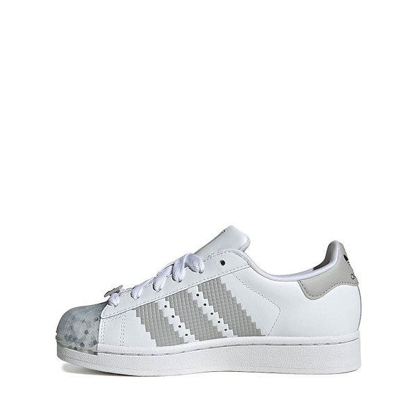 alternate view adidas x Minecraft Superstar II Athletic Shoe - Big Kid - White / Grey Two / Core BlackALT1