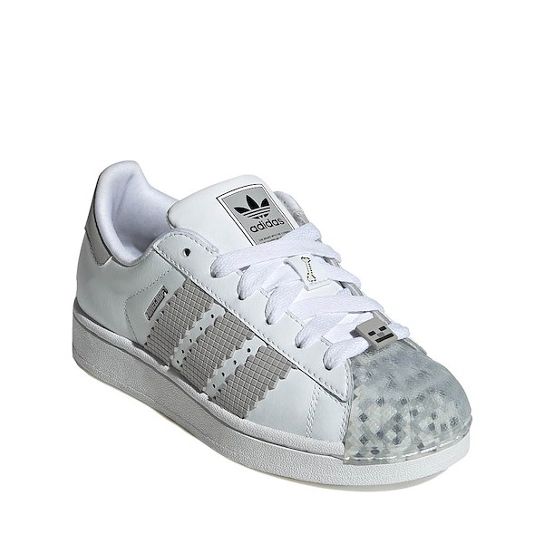 alternate view adidas x Minecraft Superstar II Athletic Shoe - Big Kid - White / Grey Two / Core BlackALT5