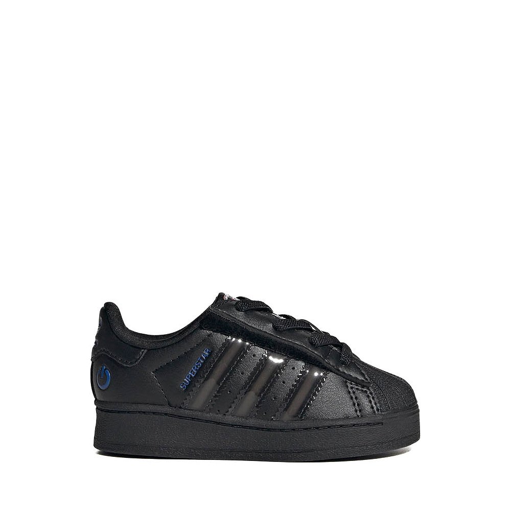 adidas Superstar LED Lights Comfort Closure Elastic Laces Athletic Shoe - Baby / Toddler - Core Black / Preloved Violet