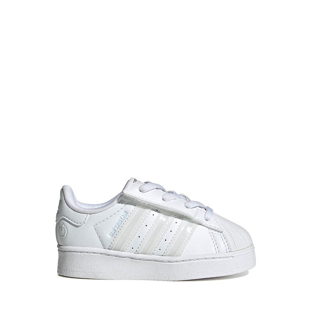 adidas Superstar LED Lights Comfort Closure Elastic Laces Athletic Shoe - Baby / Toddler - White / White / White