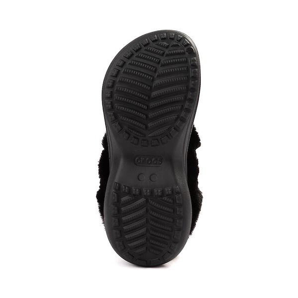 alternate view Womens Crocs Bae Lined Platform Clog - BlackALT3