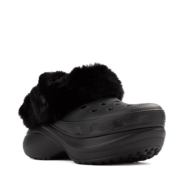 alternate view Womens Crocs Bae Lined Platform Clog - BlackALT5