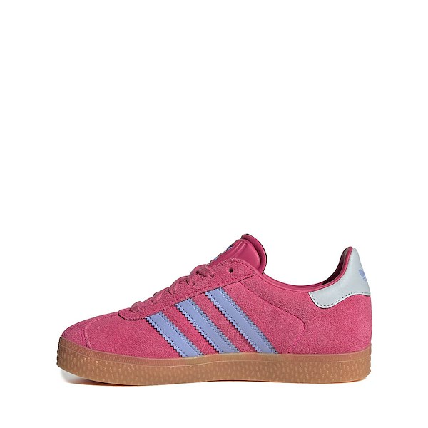 alternate view adidas Gazelle Athletic Shoe - Little Kid - Shock Pink / Blue Spark / Halo BlueALT1