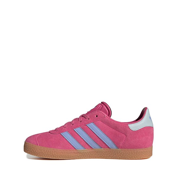 alternate view adidas Gazelle Athletic Shoe - Big Kid - Shock Pink / Blue Spark / Halo BlueALT1