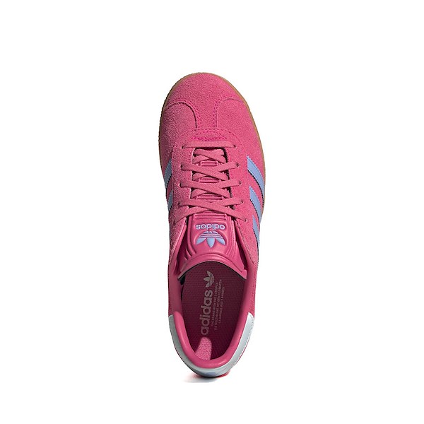 alternate view adidas Gazelle Athletic Shoe - Big Kid - Shock Pink / Blue Spark / Halo BlueALT2