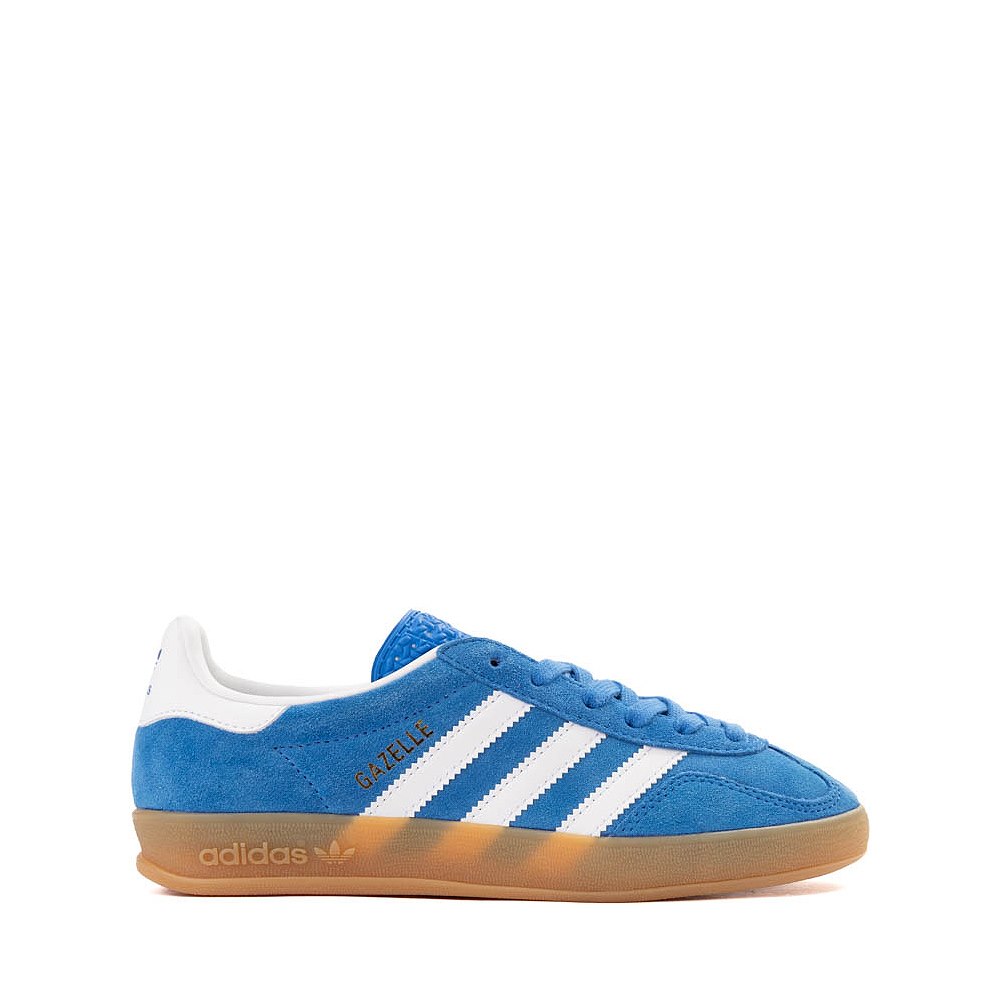 adidas Gazelle Indoor Athletic Shoe - Big Kid - Bluebird / White / Gum