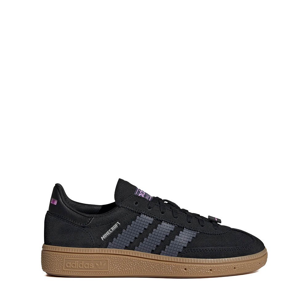 adidas x Minecraft Handball Spezial Comfort Closure Elastic Laces Athletic Shoe - Little Kid - Core Black / Gum