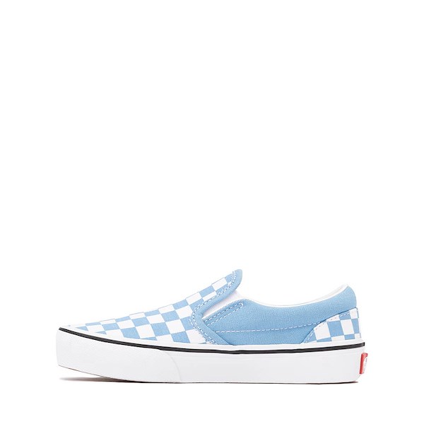 alternate view Vans Slip-On Checkerboard Skate Shoe - Little Kid - Heritage BlueALT1