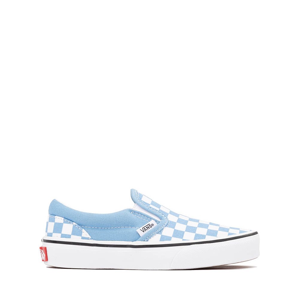 Vans Slip-On Checkerboard Skate Shoe - Little Kid - Heritage Blue