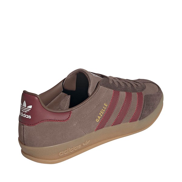 alternate view Mens adidas Gazelle Indoor Athletic Shoe - Earth Strata / Shadow Red / Dark BrownALT4