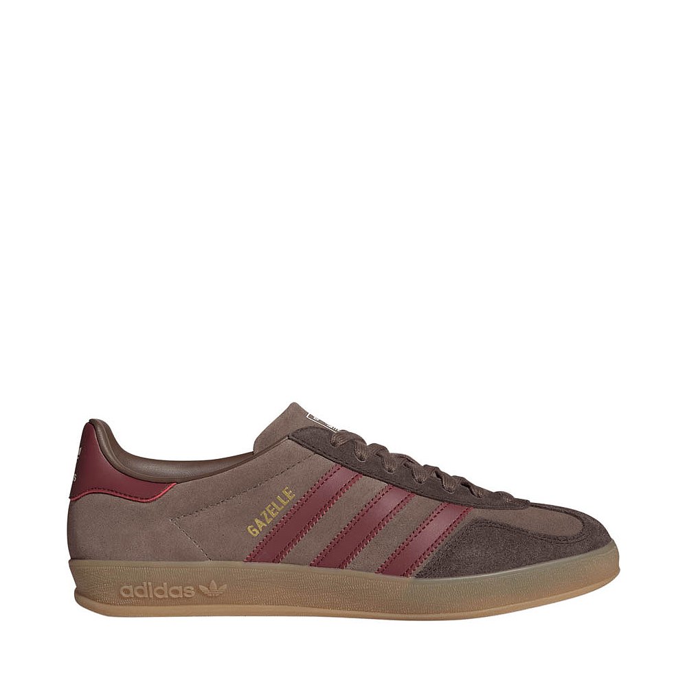 Mens adidas Gazelle Indoor Athletic Shoe - Earth Strata / Shadow Red / Dark Brown