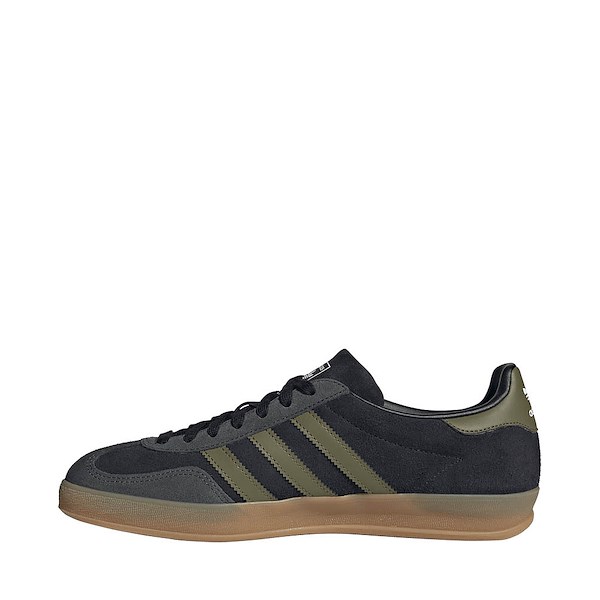 alternate view Mens adidas Gazelle Indoor Athletic Shoe - Core Black / Focus Olive / CarbonALT1