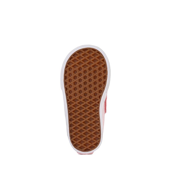 alternate view Vans Slip-On V Checkerboard Satin Skate Shoe - Baby / Toddler - PinkALT3