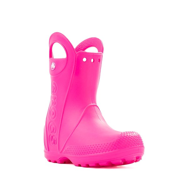 alternate view Crocs Handle It Rain Boot - Little Kid - Pink CrushALT5