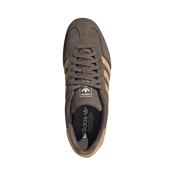 alternate view Mens adidas Gazelle Indoor Athletic Shoe - Cargo Brown / Golden Beige / WhiteALT2