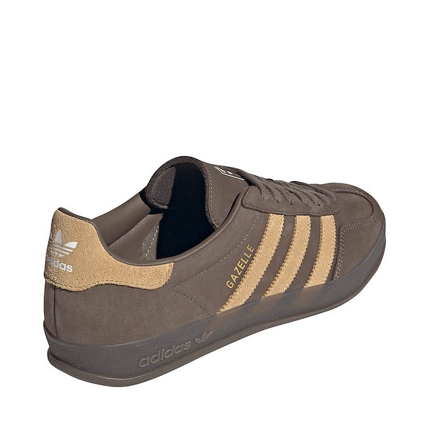 alternate view Mens adidas Gazelle Indoor Athletic Shoe - Cargo Brown / Golden Beige / WhiteALT4