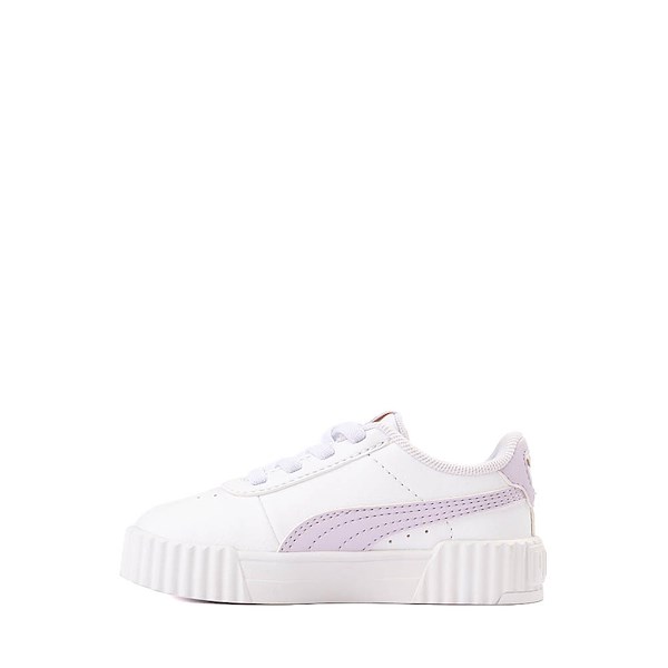 alternate view PUMA Carina 3.0 First Blossom Athletic Shoe - Baby / Toddler - White / Lilac FrostALT1