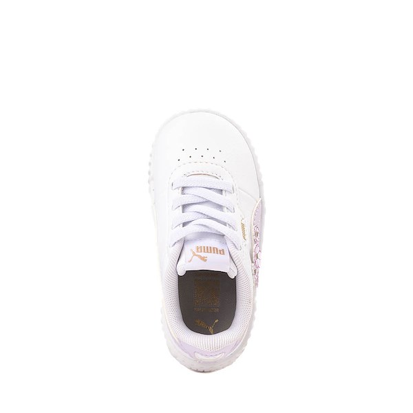 alternate view PUMA Carina 3.0 First Blossom Athletic Shoe - Baby / Toddler - White / Lilac FrostALT2