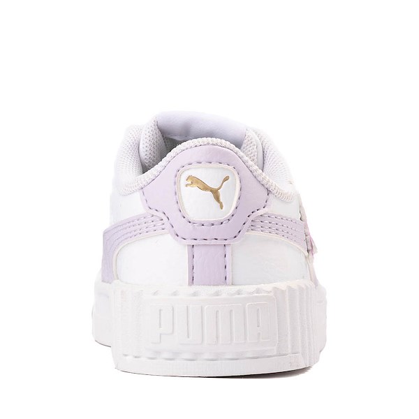 alternate view PUMA Carina 3.0 First Blossom Athletic Shoe - Baby / Toddler - White / Lilac FrostALT4