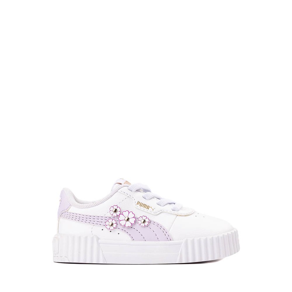 PUMA Carina 3.0 First Blossom Athletic Shoe - Baby / Toddler - White / Lilac Frost