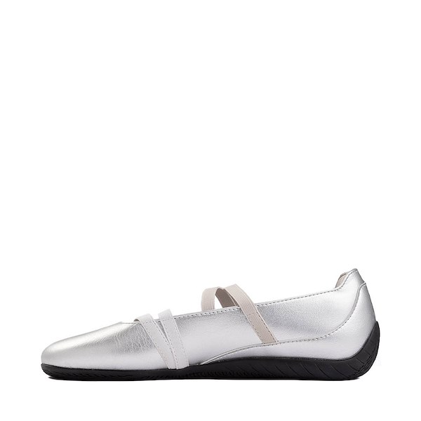 alternate view Womens PUMA Speedcat Ballet Metallic Sneaker - Silver / PUMA WhiteALT1