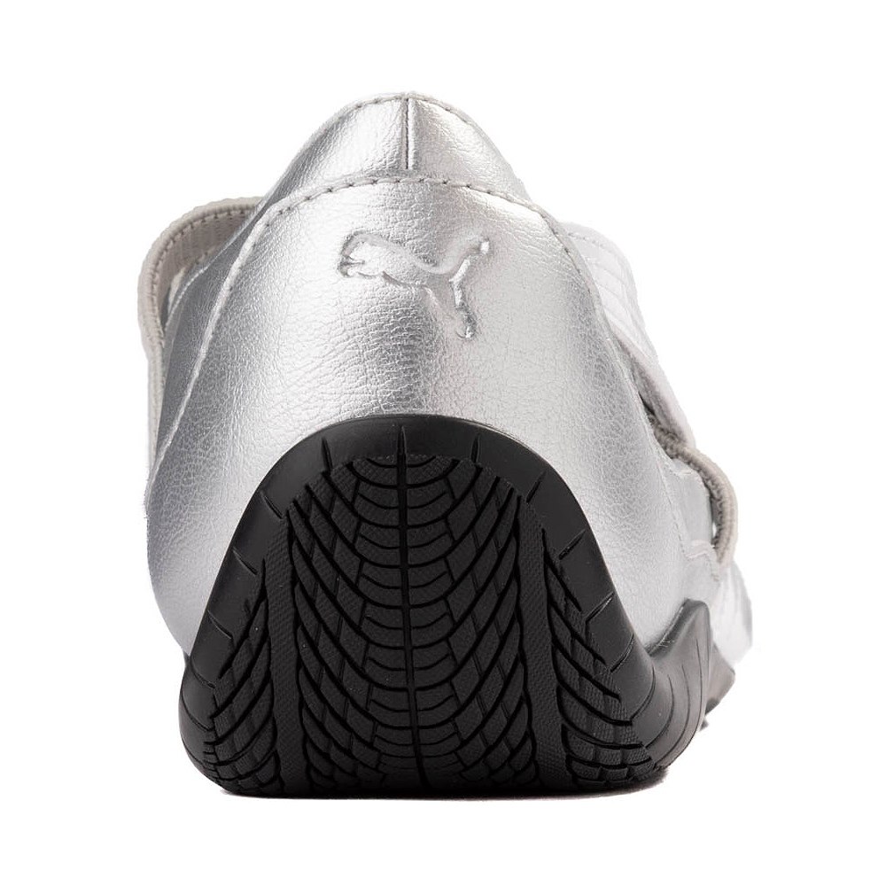 Womens PUMA Speedcat Ballet Metallic Sneaker - Silver / PUMA White