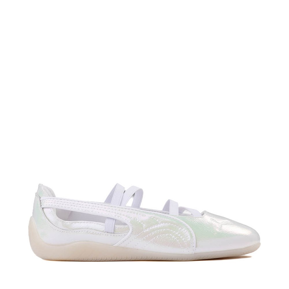 Womens PUMA Speedcat Ballet Sneaker -White / Pearlized