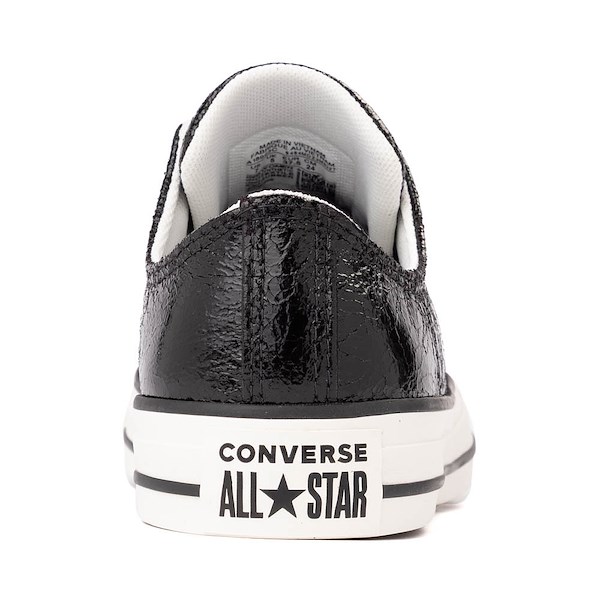 alternate view Womens Converse Chuck Taylor All Star Low-Top Metallic Sneaker - Black / Vintage WhiteALT4