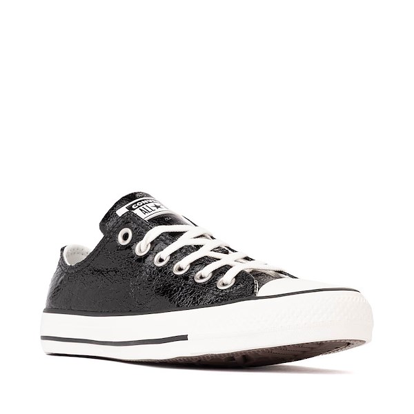 alternate view Womens Converse Chuck Taylor All Star Low-Top Metallic Sneaker - Black / Vintage WhiteALT5