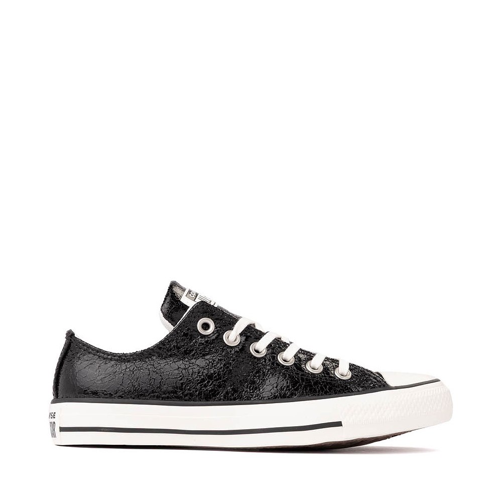 Womens Converse Chuck Taylor All Star Low-Top Metallic Sneaker - Black / Vintage White