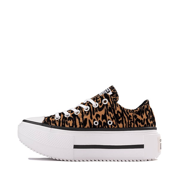 alternate view Converse Chuck Taylor All Star Lift Double Stack Low-Top Sneaker - LeopardALT1