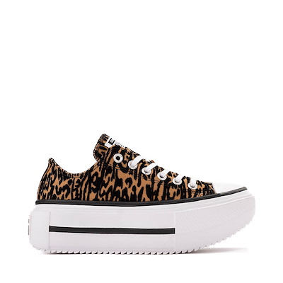 Main view of Converse Chuck Taylor All Star Lift Double Stack Low-Top Sneaker - Leopard