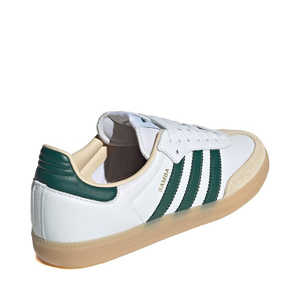 alternate view Mens adidas Samba OG Athletic Shoe - White / Collegiate Green / GumALT4