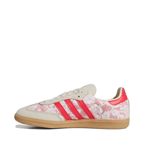alternate view Womens adidas x Liberty London Samba OG Athletic Shoe - Cloud White / Cream White / Better ScarletALT1