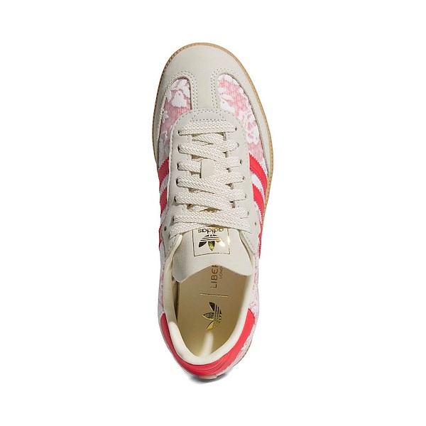 alternate view Womens adidas x Liberty London Samba OG Athletic Shoe - Cloud White / Cream White / Better ScarletALT2