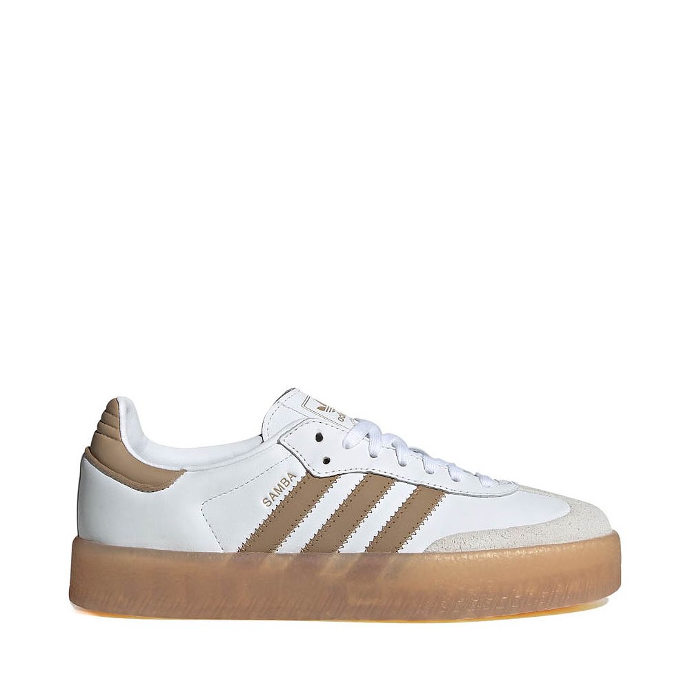 Womens adidas Sambae Athletic Shoe - White / Off White / Cardboard
