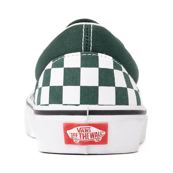 alternate view Vans Classic Slip-On Checkerboard Skate Shoe - EmeraldALT4