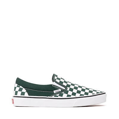 Main view of Vans Classic Slip-On Checkerboard Skate Shoe - Emerald