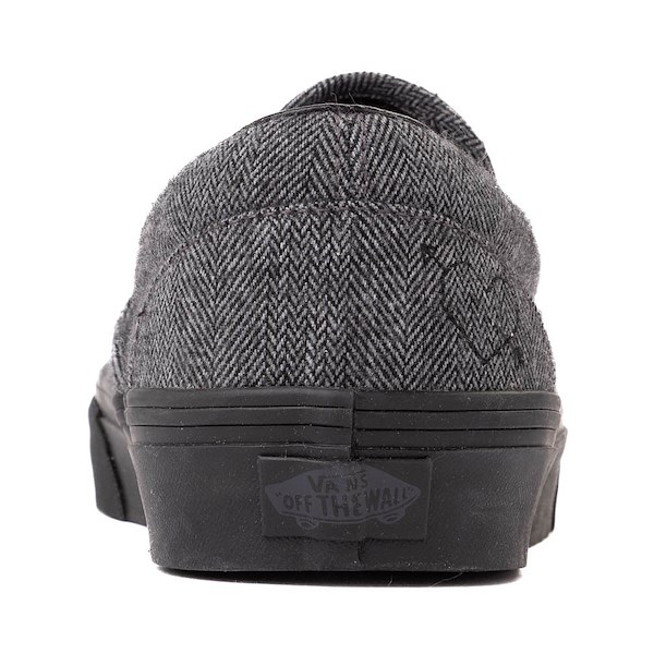 alternate view Vans Classic Slip-On Wool Skate Shoe - Gray / BlackALT4