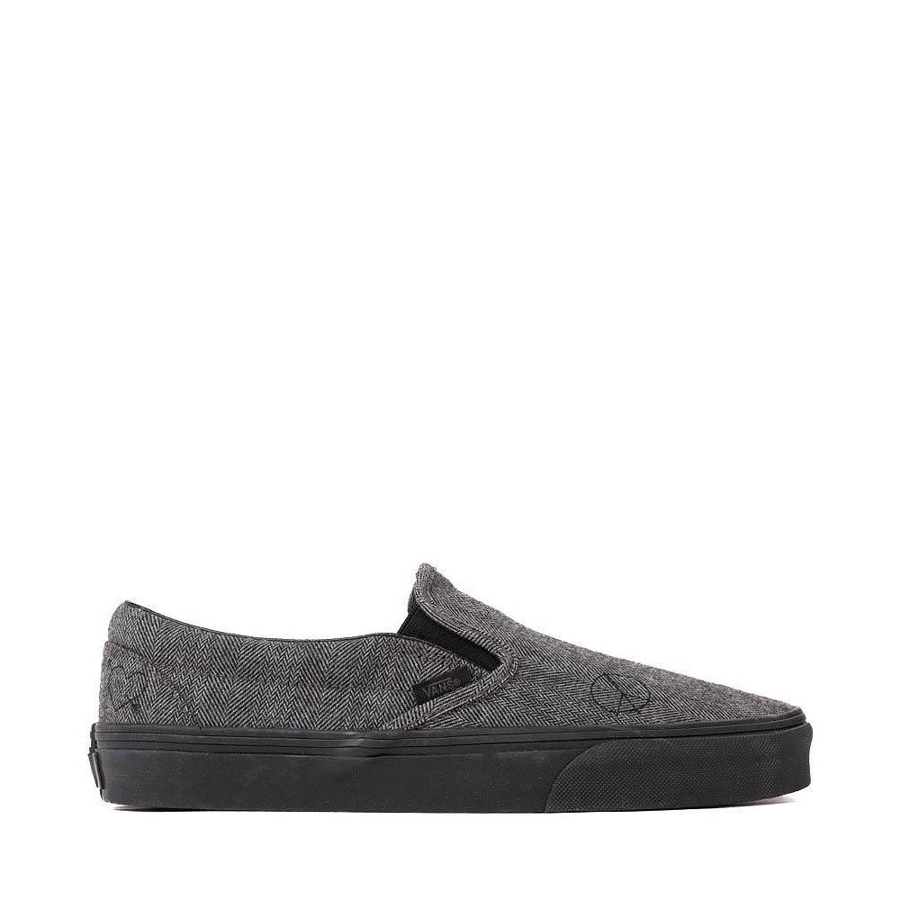 Vans Classic Slip-On Wool Skate Shoe - Gray / Black