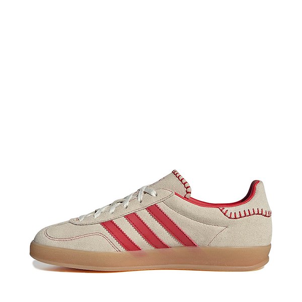 alternate view Womens adidas Gazelle Indoor Athletic Shoe - Better Scarlet / Better Scarlet / Cream WhiteALT1