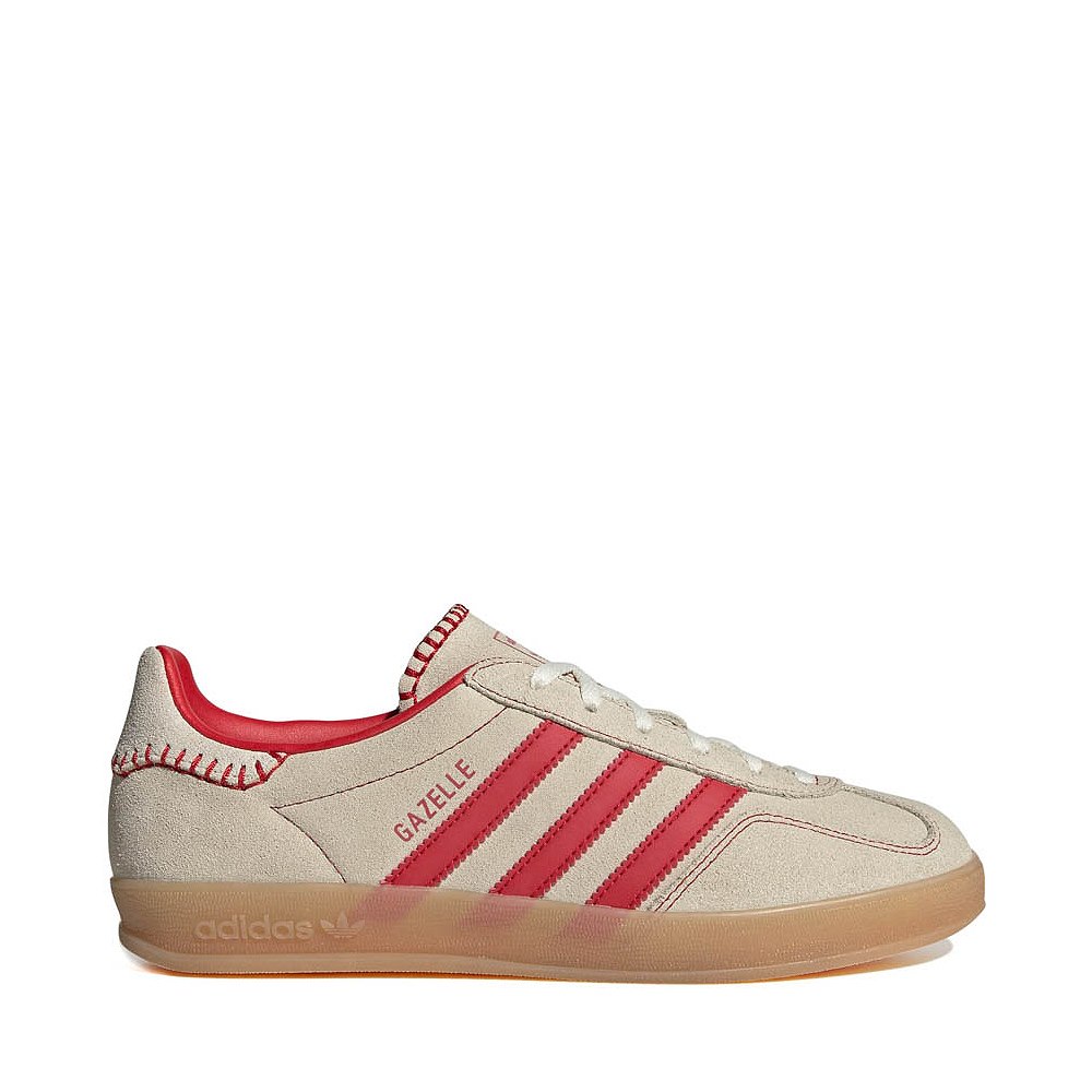Womens adidas Gazelle Indoor Athletic Shoe - Better Scarlet / Better Scarlet / Cream White