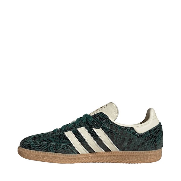 alternate view Womens adidas Samba OG Athletic Shoe - Cream White / Cream White / Collegiate GreenALT1