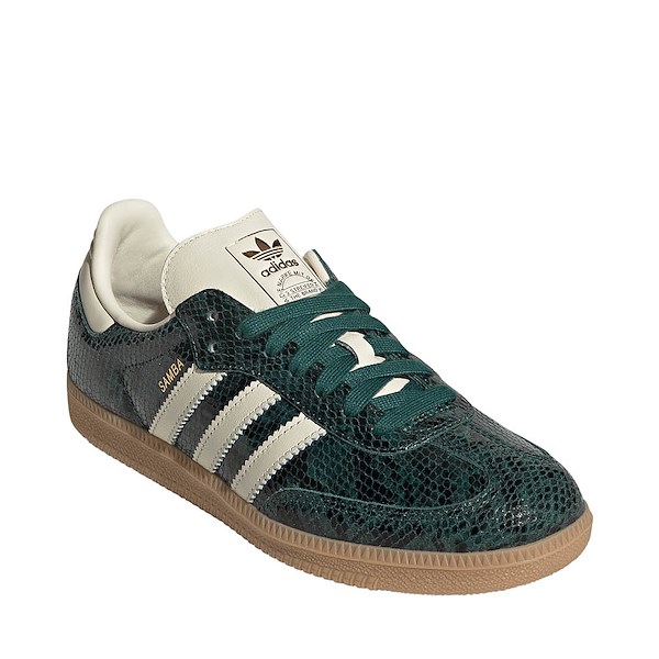 alternate view Womens adidas Samba OG Athletic Shoe - Cream White / Cream White / Collegiate GreenALT5