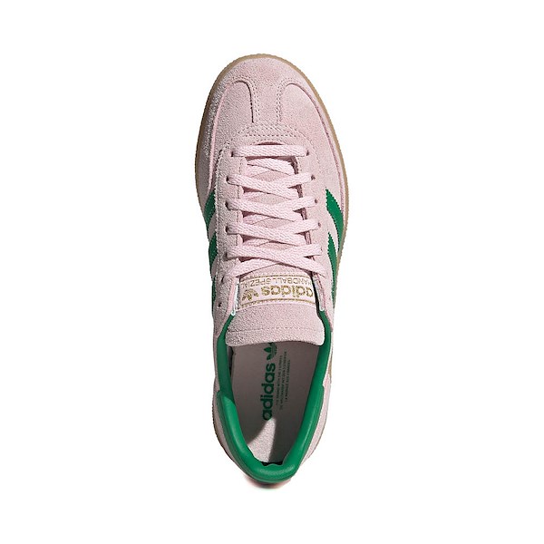 alternate view Womens adidas Handball Spezial Athletic Shoe - Clear Pink / Green / Gold MetallicALT2