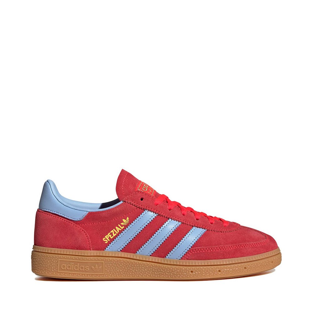 Womens adidas Handball Spezial Athletic Shoe - Lucid Red / Glow Blue / Gum