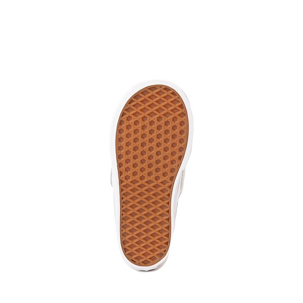 alternate view Vans Classic Slip-On V Checkerboard Skate Shoe - Baby / Toddler - True White / SilverALT3