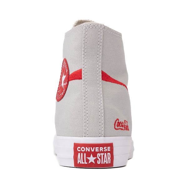 alternate view Converse x Coca-Cola Chuck Taylor All Star High-Top Sneaker - Monsoon Mist / Racing RedALT4